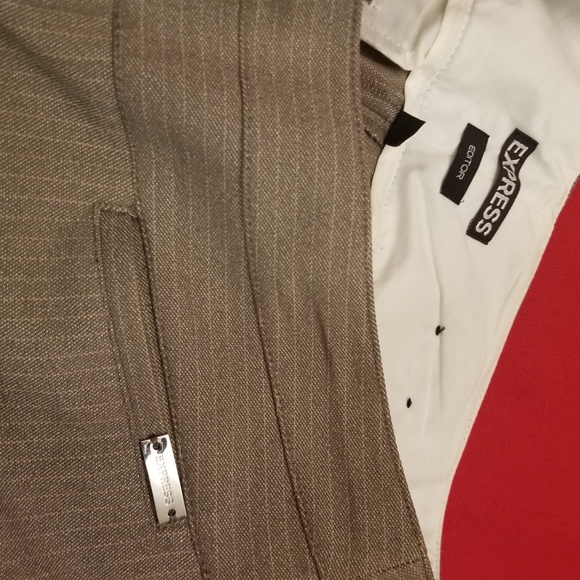 Express Editor Stripe trouser pants - Picture 5 of 8